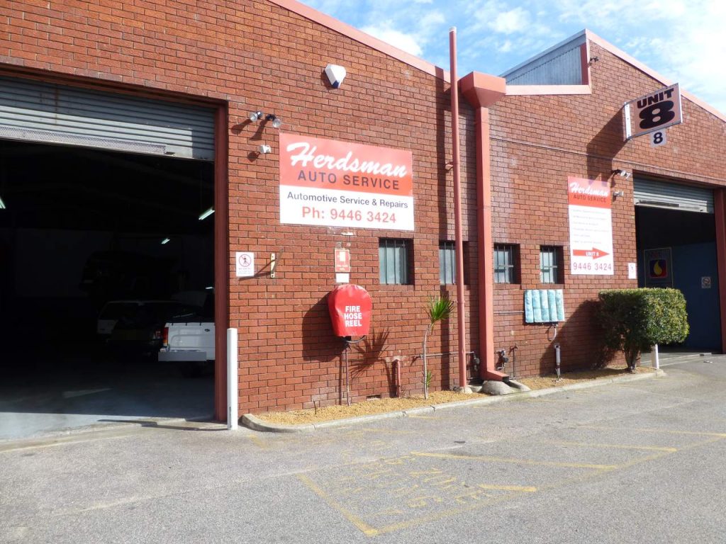 Herdsman Auto Service workshop exterior in Osborne Park, Perth